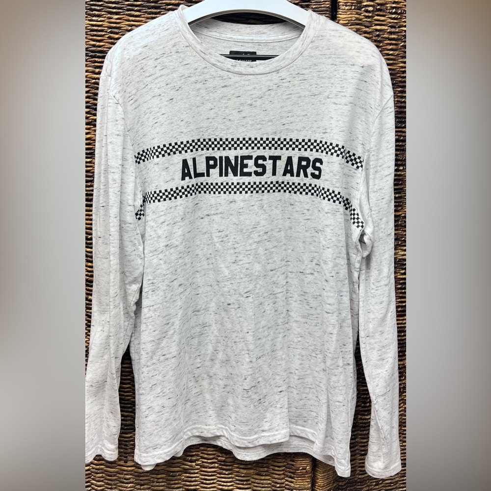 Alpinestars White Heather Long Sleeve Shirt- XLarge
